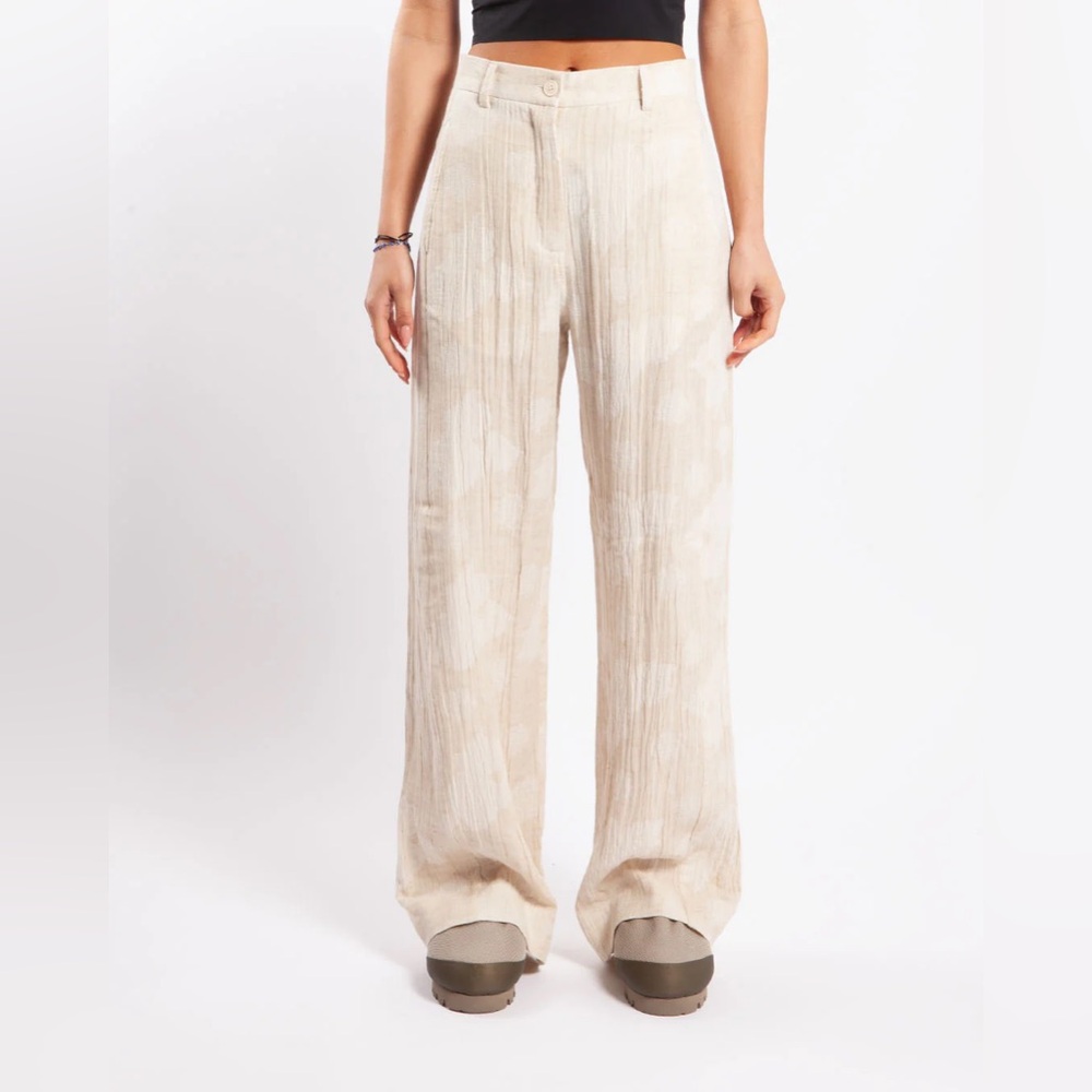 Holzweiler Vidda Jacquard Trousers Pants in Ecru